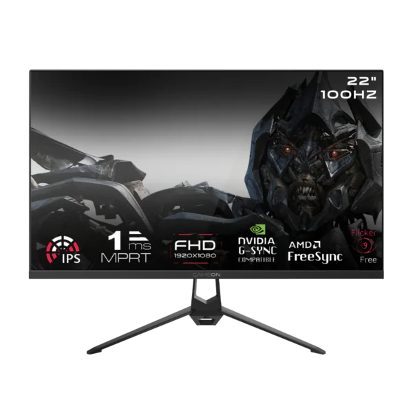 GAMEON GOES22FHD100IPS Essential Series 22" FHD, 100Hz, MPRT 1ms, HDMI 2.1, IPS Gaming Monitor - Black