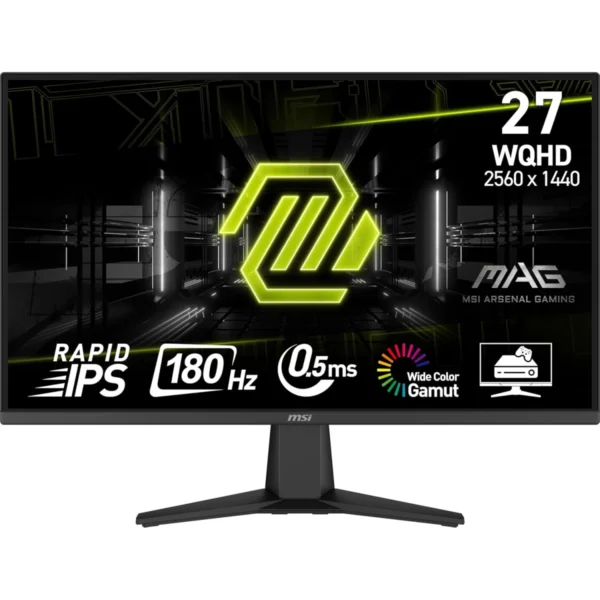 MSI MAG 275QF 27" Rapid IPS 2K 180Hz 0.5ms HDR Adaptive-Sync w/ 2x HDMI & DisplayPort - Black