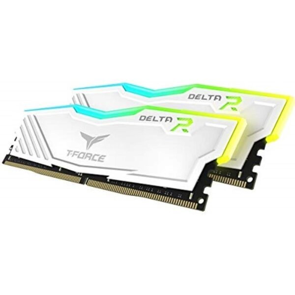 TEAMGROUP T-Force Delta RGB 16GB Kit (2x8) 3600MHz CL18 DDR4 Desktop Memory - White
