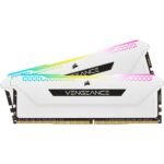 CORSAIR VENGEANCE RGB PRO SL 32GB (2x16GB) DDR4 RAM 3200MHz CL16 Memory Kit — White