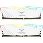 TEAMGROUP T-Force Delta RGB 16GB Kit (2x8) 3600MHz CL18 DDR4 Desktop Memory - White - Image 2