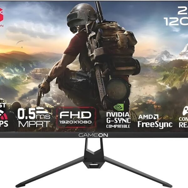 27 inch Gaming Monitor FHD 120Hz IPS 1ms, Wide IPS Screen Fast HDMI 2.1 and VGA Display Port Built-in Speakers Support PS5 Black