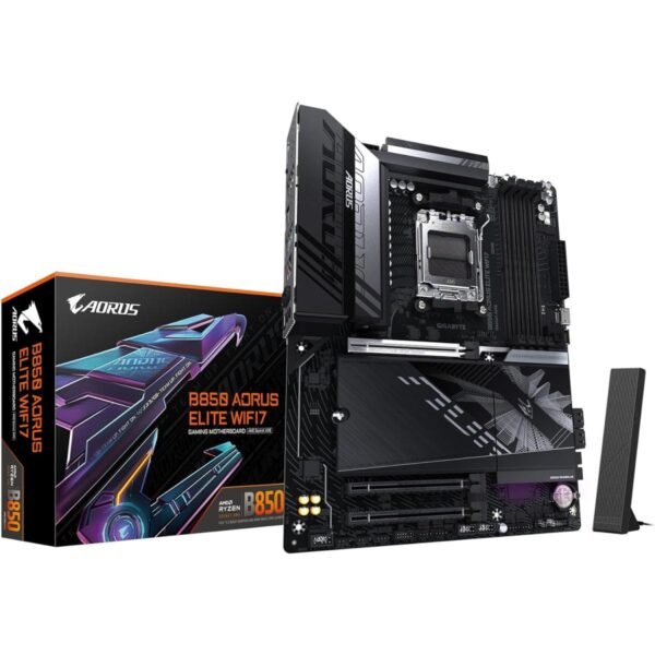 GIGABYTE B850 AORUS ELITE WIFI7 AMD RYZEN 7000 8000 9000 Series AM5/DDR5/PCIe 5.0/3xM.2 - ATX Gaming MotherBoard