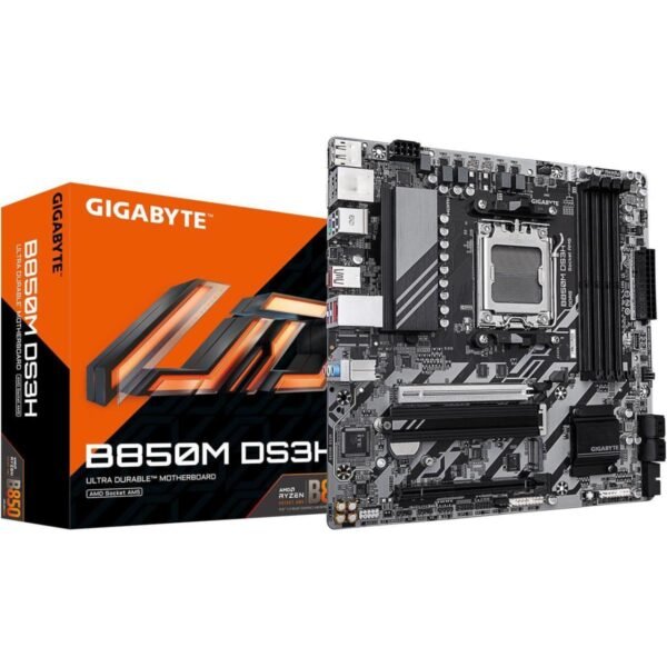 GIGABYTE B850M DS3H AMD RYZEN 7000 8000 9000 Series AM5/DDR5/PCIe 5.0/2xM.2 - mATX Gaming MotherBoard