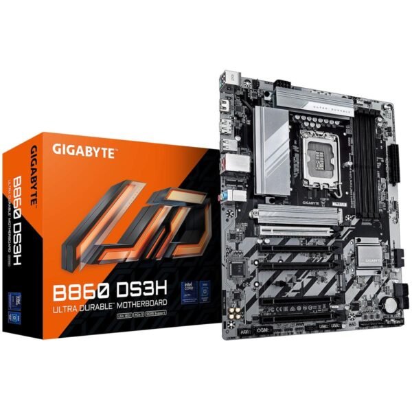 GIGABYTE B860 DS3H Intel Core Ultra (Series 2), LGA 1851/DDR5/PCIe 5.0/2xM.2 - ATX Gaming MotherBoard