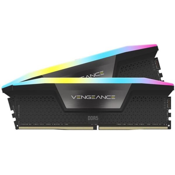 CORSAIR VENGEANCE RGB 48GB (2x24GB) DDR5 RAM 6000MT/s CL36 Memory Kit — Black