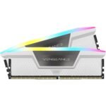 CORSAIR VENGEANCE RGB 32GB (2x16GB) DDR5 RAM 6000MT/s CL30 Memory Kit — White