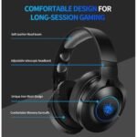PHOINIKAS Q9 Wired/Wireless Over Ear Headphones with Detachable Noise Canceling Mic, 7.1 Sound, Wireless Bluetooth Music Headset for Phone, Up to 40h - Image 4