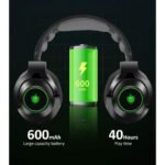 PHOINIKAS Q9 Wired/Wireless Over Ear Headphones with Detachable Noise Canceling Mic, 7.1 Sound, Wireless Bluetooth Music Headset for Phone, Up to 40h - Image 3