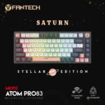 FANTECH ATOM PRO83 MK913 WIRELESS MECHANICAL GAMING KEYBOARD – TRI-MODE CONNECTION – STELLAR EDITION SATURN