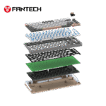 FANTECH ATOM PRO83 MK913 WIRELESS MECHANICAL GAMING KEYBOARD – TRI-MODE CONNECTION – STELLAR EDITION SATURN - Image 4