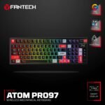 FANTECH MK918 ATOM PRO97 WIRELESS MECHANICAL GAMING KEYBOARD BLACK