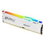 KingSton Fury Beast RGB Single 32GB DDR5 6000MT/s-CL30 Desktop Memory (White)