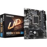 GIGABYTE H610M K, Intel 14th 13th 12th Series, LGA 1700/DDR4/PCIe 4.0/1xM.2 - mATX MotherBoard