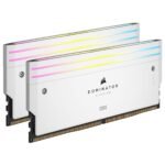 CORSAIR DOMINATOR TITANIUM RGB 32GB (2x16GB) DDR5 RAM 7200MT/s CL34 Memory Kit — White - Image 2