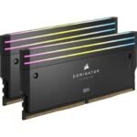 CORSAIR DOMINATOR TITANIUM RGB 48GB (2x24GB) DDR5 RAM 7200MT/s CL36 Memory Kit — Black - Image 2