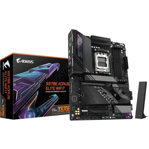 GIGABYTE X870E AORUS ELITE (Wi-Fi 7) AMD RYZEN 7000 8000 9000 Series AM5/DDR5/PCIe 5.0/4xM.2 - ATX Gaming MotherBoard