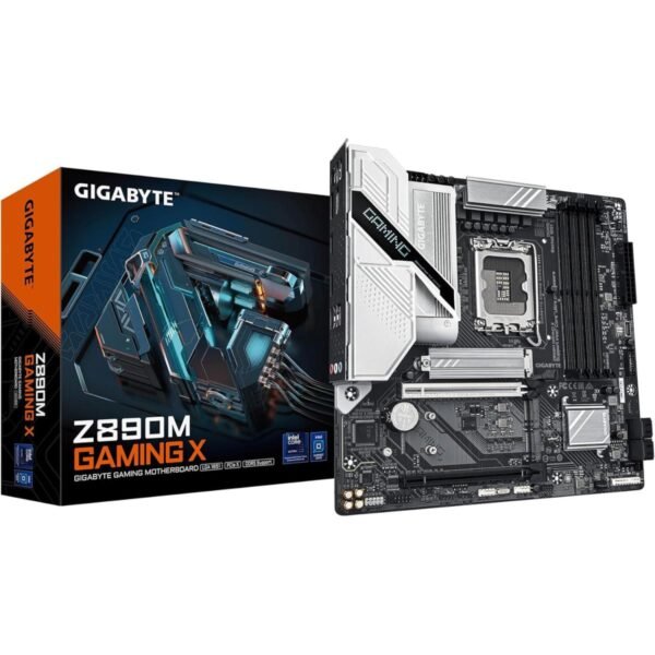 GIGABYTE Z890M GAMING X, Intel Core Ultra (Series 2), LGA 1851/DDR5/PCIe 5.0/3xM.2 - mATX Gaming MotherBoard