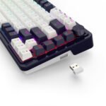 REDRAGON K673 PRO TRI-MODE CONNECTIVITY 75% 81 KEYS HOT SWAPPABLE LINEAR RED SWITCHES WIRELESS GASKET RGB GAMING KEYBOARD - ABYSSAL BLUE - Image 2