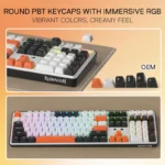 Redragon K689 Pro Wireless Gasket Rgb Gaming Keyboard, 104 Keys + Extra 4 - Image 5