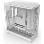 NZXT H9 Flow (2025) Panoramic Perforated Dual-Chamber Mid-Tower Tempered Glass New Design Gaming Case w/ 3X F140Q Fans + 1XF120Q & Back-Connect Ready - White