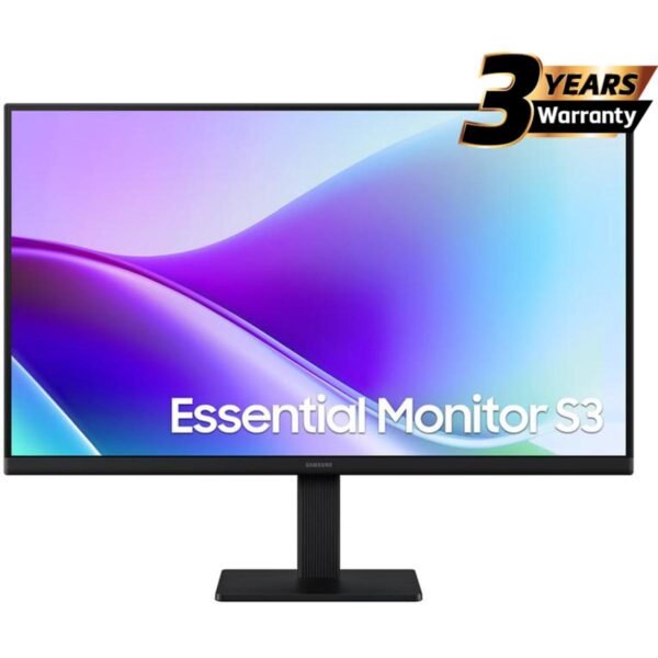 Samsung S3 Essential (F320) 24" Full-HD, IPS Flat Monitor, 120Hz, 5MS (GTG), Super Slim Design, Eye Saver Mode & Less Screen Flickering