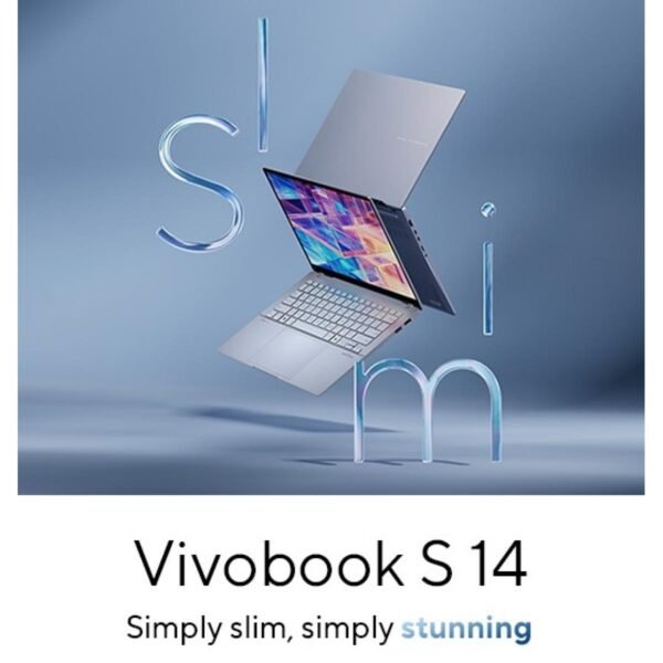 Laptop ASUS VivoBook S14 Super Light with Big Battery Core Ultra 7 256V Processor Intel® AI Boost 16GB LPDDR5X 1TB SSD 14" 3K OLED 120Hz (Mist Blue)