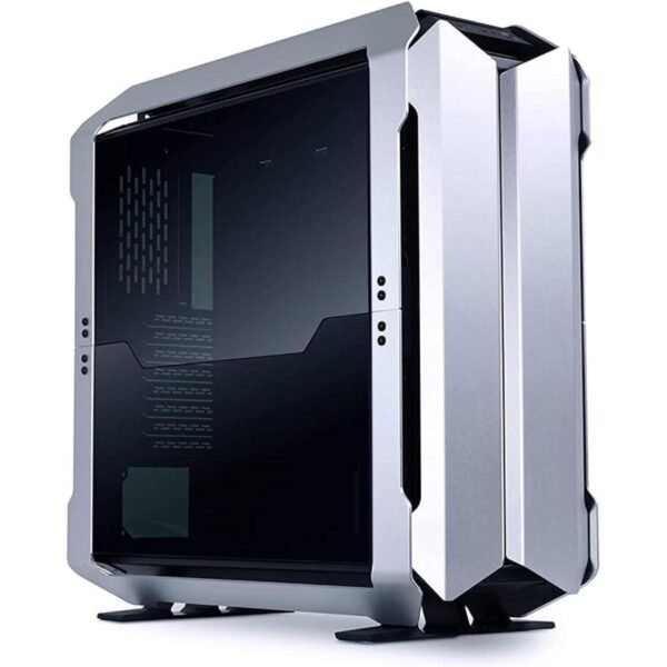 LIAN LI ODYSSEY X (Silver) Open Airflow Design, Folding Tempered Glass Panels, Premium Aluminum Full Tower Case w/ 3 Transformable Build Modes