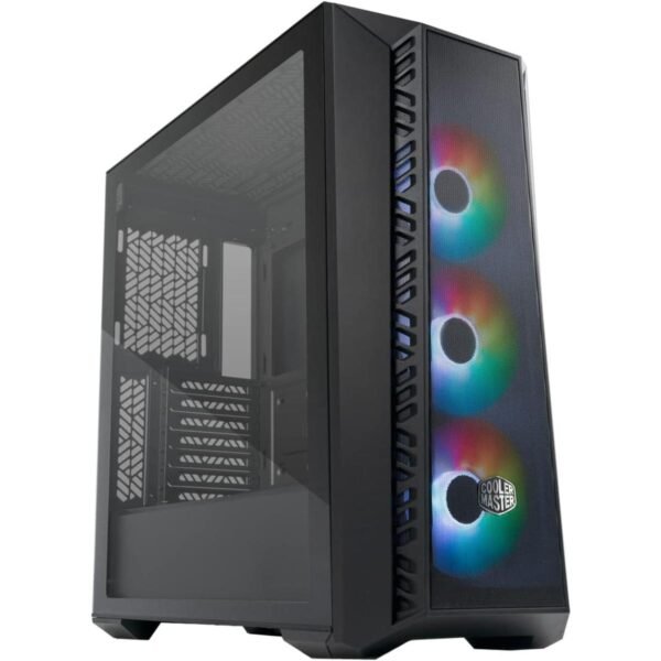 Cooler Master MasterBox 520 Mesh ARGB Mid Tower Tempered Glass Gaming Case w/ 3x CF120 ARGB Pre-installed Fans