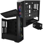 Cooler Master MasterBox 520 Mesh ARGB Mid Tower Tempered Glass Gaming Case w/ 3x CF120 ARGB Pre-installed Fans - Image 2