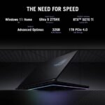 Laptop ASUS ROG Strix G16 Intel® Core™ Ultra 9 Processor 275HX NVIDIA® GeForce RTX™ 5080 Laptop GPU 16GB GDDR7 16GB DDR5-5600Hz 16-inch 2.5K 240Hz IPS-level - Eclipse Gray - Image 7