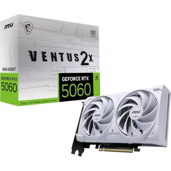 MSI GeForce RTX 5060 VENTUS 2X OC WHITE 8GB GDDR7 - Graphics Card