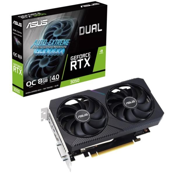 ASUS Dual GeForce RTX 3050 V2 OC Edition 8GB GDDR6 - Graphics Card