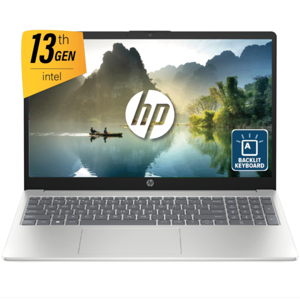 HP Laptop 15-fd0150ne 13th Gen Intel® Core™ i3-1315 8 GB DDR4 512 GB SSD 15.6" FHD (1920 x 1080), micro-edge Backlit KB - Silver