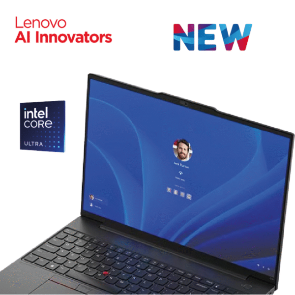 AI Laptop 2025 Lenovo ThinkPad E16 Gen 3 | Intel® Core™ Ultra 5 225U 12 Core 4.8GHz, Intel® AI Boost, 8GB DDR5, 512GB SSD, 16" WUXGA IPS - 2 Year Warranty