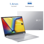 Laptop ASUS Vivobook S 14 Flip, Intel® Core™ i7-13700H Processor, 16GB DDR4, 512GB M.2, 14.0" WUXGA Touch Stylus, | 13th Generation - Cool Silver - Image 4