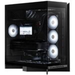 TRYX LUCA L70 (Black) E-ATX Mid Tower Aesthetic Panoramic Tempered Glass Design Gaming case, Type-C, Up To 420mm Radiator, BTF Support