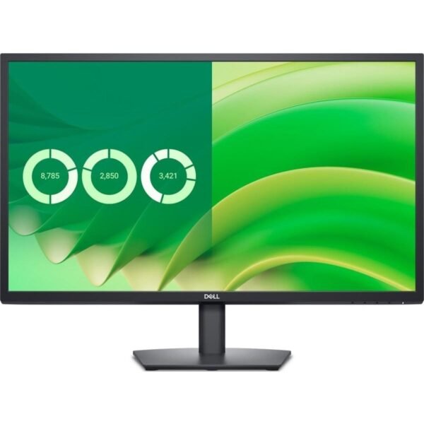 Dell E2725H Essential Flat Monitor 27" FHD VA @75HZ, 5ms GTG (Fast) Wide viewing angle Slim Bezel Display w/ DP, VGA - Black