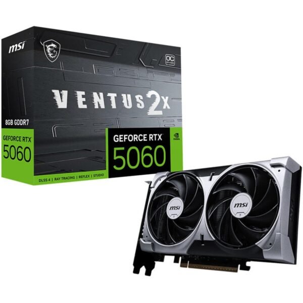 MSI GeForce RTX 5060 VENTUS 2X OC 8GB GDDR7 - Graphics Card