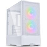Lian Li LANCOOL 207 (207RW) MESH (White) ARGB ATX Mid Tower Tempered Glass Gaming Case W/ Type-C & (Front 2x140mm ARGB Fans + 2x120mm PWM Fan On PSU Shroud)