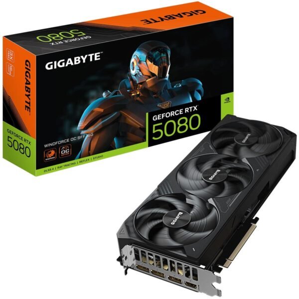 GIGABYTE GeForce RTX 5080 WINDFORCE OC SFF 16GB GDDR7- Graphics Card
