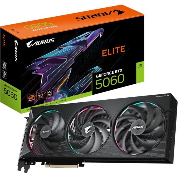 GIGABYTE AORUS GeForce RTX 5060 ELITE 8GB GDDR7 - Graphics Card