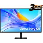 Samsung S8 (D800) 37" 4K UHD USB Type-C Flat Business Monitor VA, 60Hz, 5MS,10 Bit, HDR10, 100% sRGB, Ethernet, HAS, Bezel-Less Display w/ KVM Switch