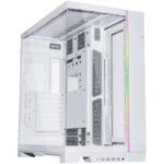 Lian Li O11 Dynamic EVO XL (White) Full Tower 2 Sided Tempered Glass Gaming Case w/ Reversable Chassis Mode , Dual Chamber & Side ARGB Strip, Up To 7 Drives Capacity & 420mm Radiator Support - Image 2