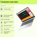 HP Laptop 15-fd0146ne 13th Gen Intel® Core™ i7-1355U 10-Cores,8 GB DDR4 , 15.6" FHD IPS Micro Edge - Natural Silver - Image 5