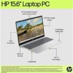 HP Laptop 15-fd0146ne 13th Gen Intel® Core™ i7-1355U 10-Cores,8 GB DDR4 , 15.6" FHD IPS Micro Edge - Natural Silver - Image 6