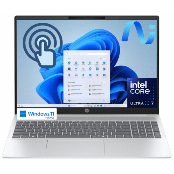 HP OmniBook 5 Laptop AI 16 Intel® Core™ Ultra 7 255U 5.2 GHz 16 GB LPDDR5x 512 GB M.2 16" 2K Touch - Windows 11 Home