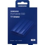 SAMSUNG T7 Shield Portable SSD USB 3.2 1TB IP65 Rating For water & Dust Resistance For PC / Mac / Android / Gaming Consoles - Blue