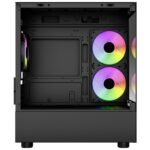 AeroCool Viewport-Mini ARGB Stylish w/ Panoramic View mATX Mini Tower Tempered Glass Gaming Case w/ 3X120mm ARGB Fans - Image 2