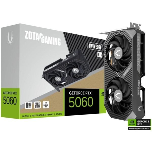 ZOTAC GAMING GeForce RTX 5060 Twin Edge OC 8GB GDDR7 - Graphics Card